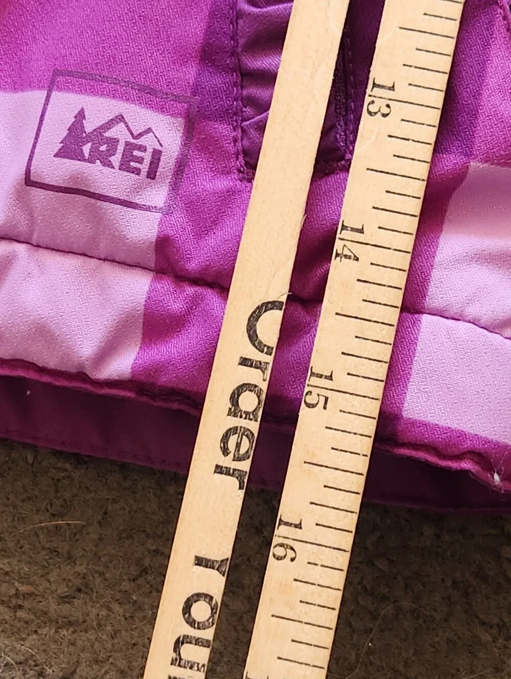 REI Toddler Ski Jacket Size 3T Purple Plaid Outdoors Kids Hood